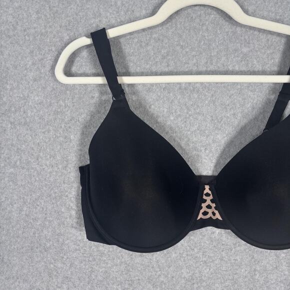 Olga To A Tee 35145 Bra 40D Black Lightly Padded Underwire Seamless Smoothing - Picture 2 of 8